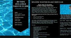 Desktop Screenshot of aftonvillageswimclub.com