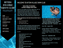 Tablet Screenshot of aftonvillageswimclub.com